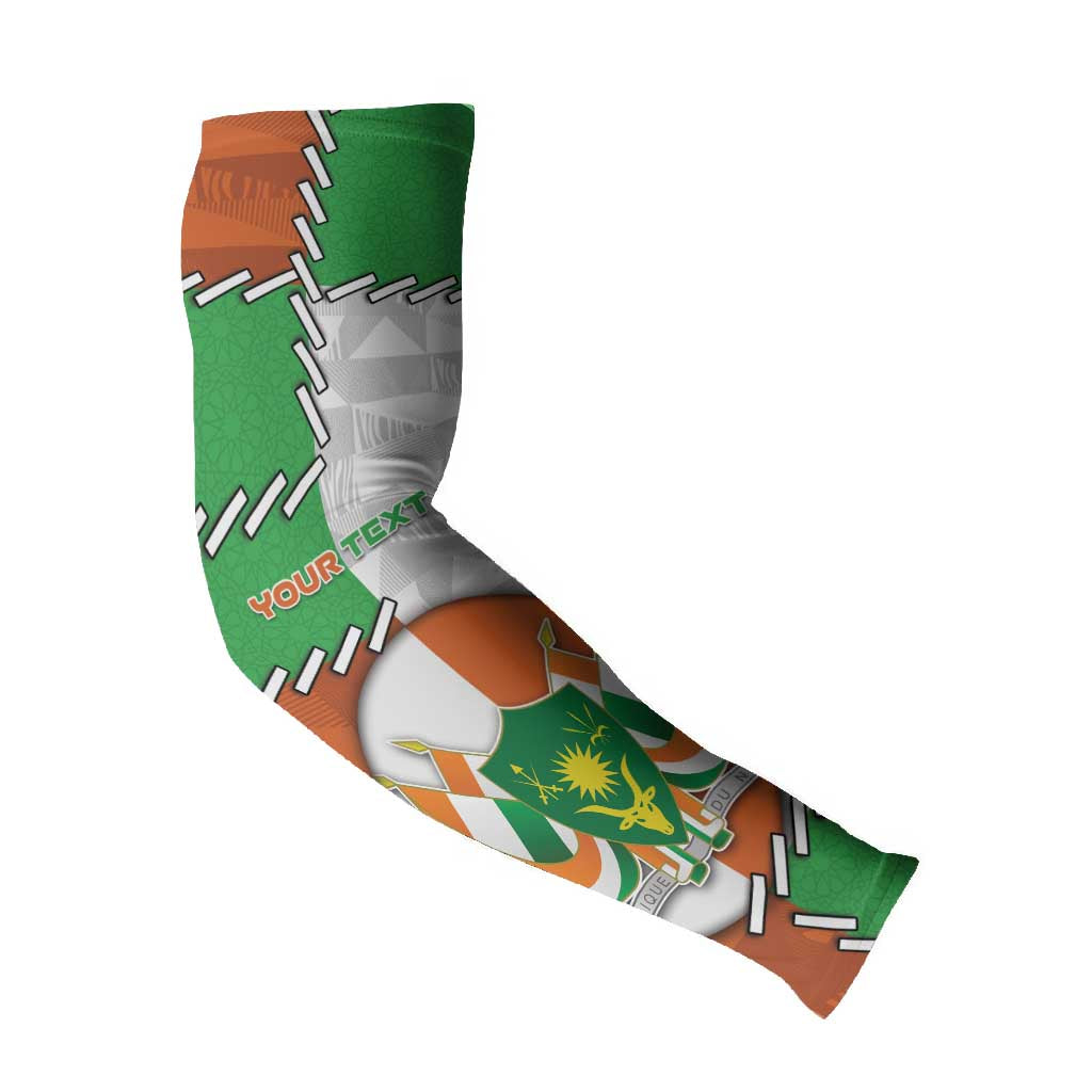 Personalized Niger Arm Sleeves Dama Gazelle Waving Flag Funny Style
