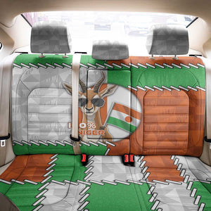 Niger Back Car Seat Cover Dama Gazelle Waving Flag Funny Style