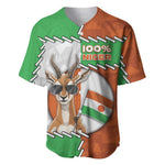 Personalized Niger Baseball Jersey Dama Gazelle Waving Flag Funny Style