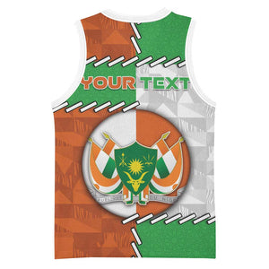 Personalized Niger Basketball Jersey Dama Gazelle Waving Flag Funny Style
