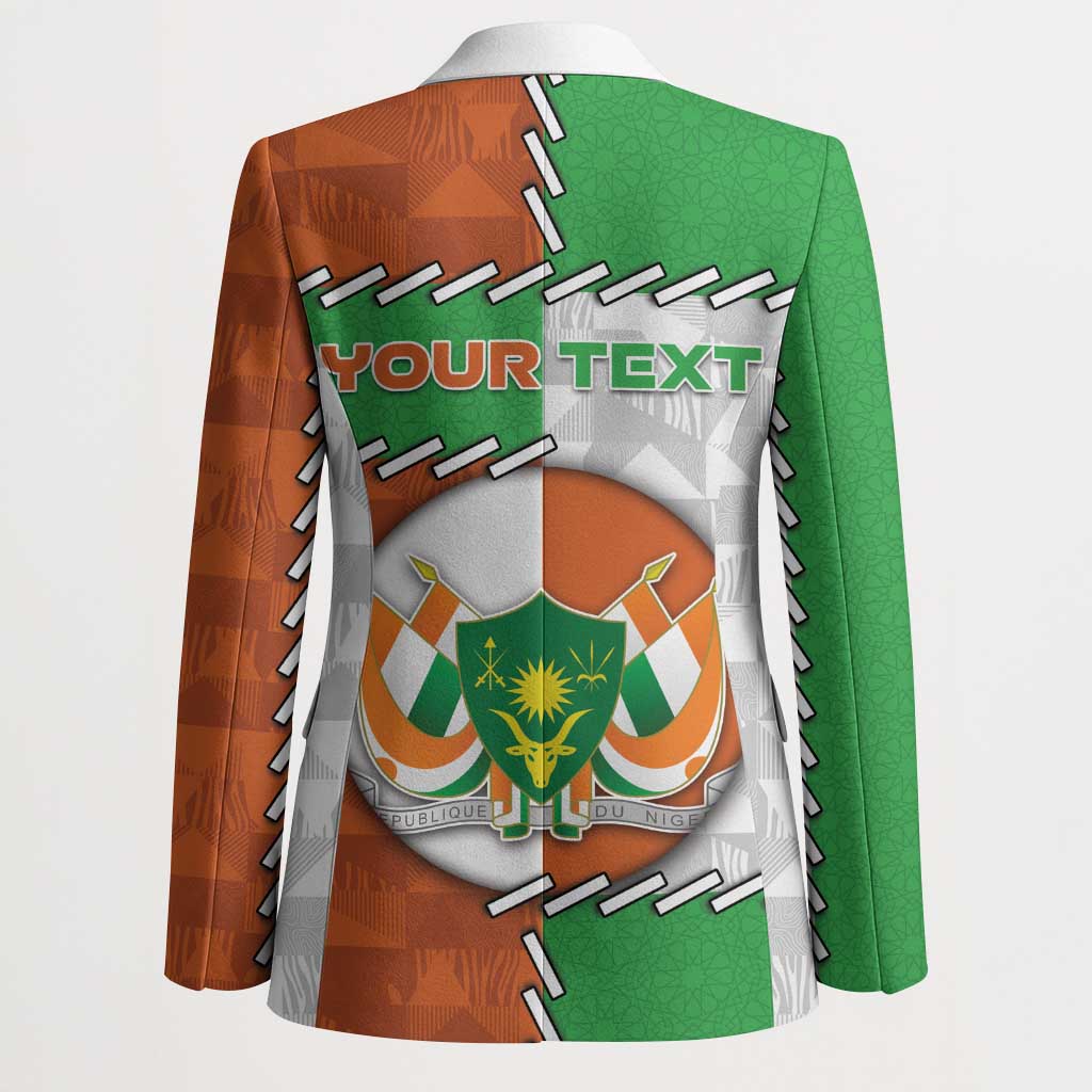 Personalized Niger Blazer Dama Gazelle Waving Flag Funny Style