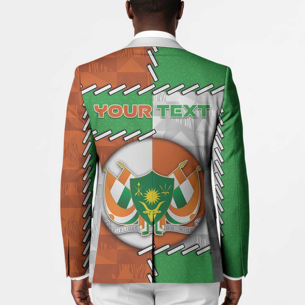 Personalized Niger Blazer Dama Gazelle Waving Flag Funny Style