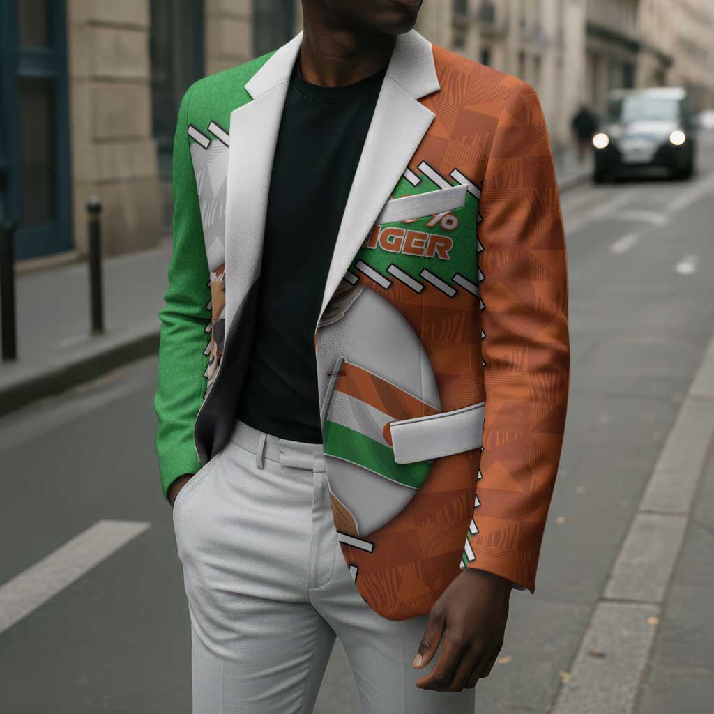 Personalized Niger Blazer Dama Gazelle Waving Flag Funny Style