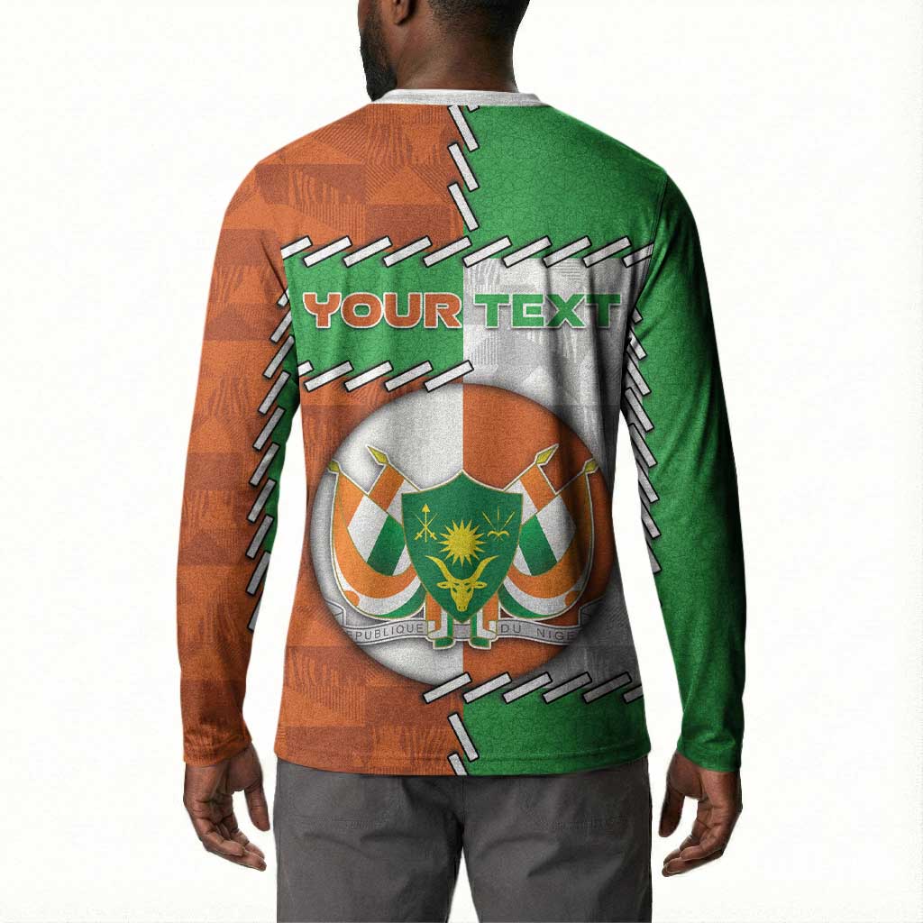 Personalized Niger Button Sweatshirt Dama Gazelle Waving Flag Funny Style
