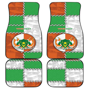 Personalized Niger Car Mats Dama Gazelle Waving Flag Funny Style