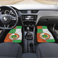 Personalized Niger Car Mats Dama Gazelle Waving Flag Funny Style