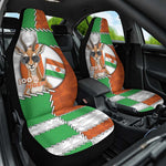 Niger Car Seat Cover Dama Gazelle Waving Flag Funny Style