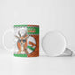 Personalized Niger Ceramic Mug Dama Gazelle Waving Flag Funny Style