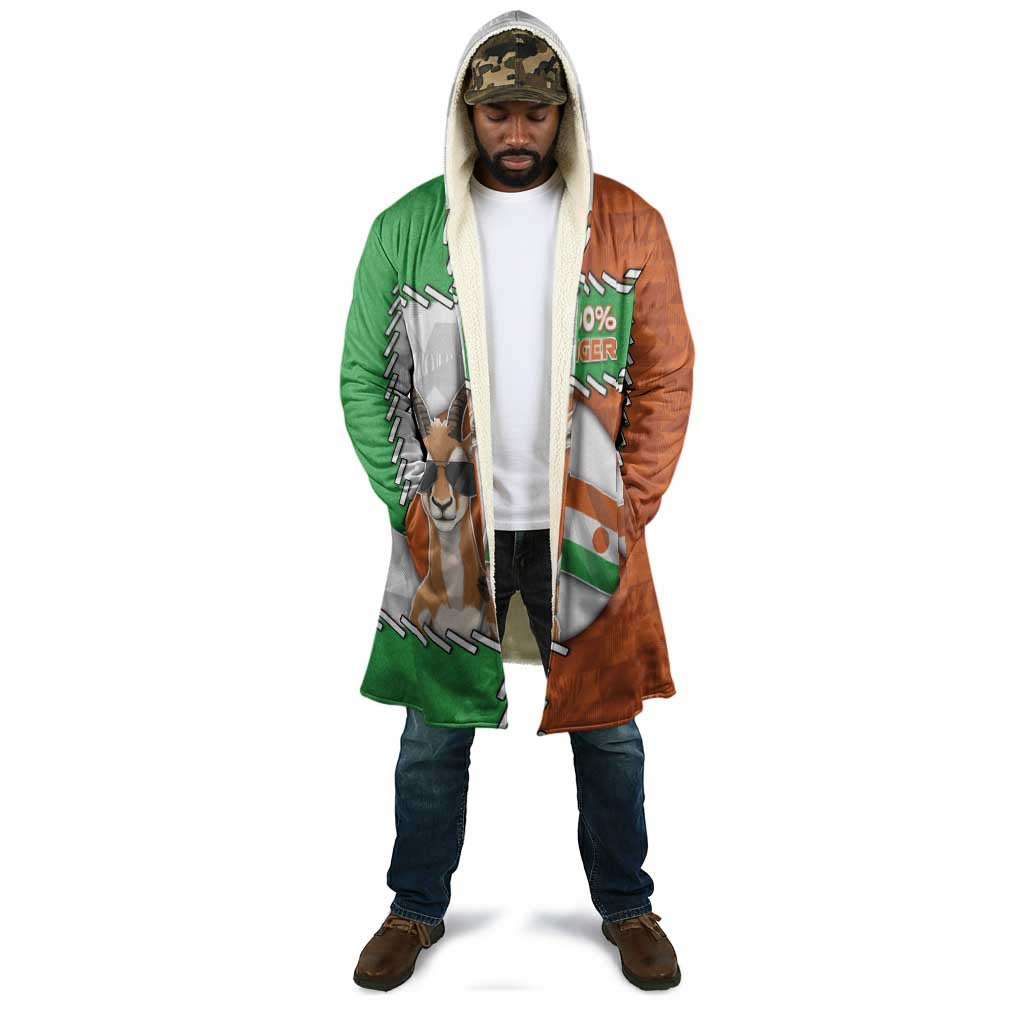 Personalized Niger Cloak Dama Gazelle Waving Flag Funny Style
