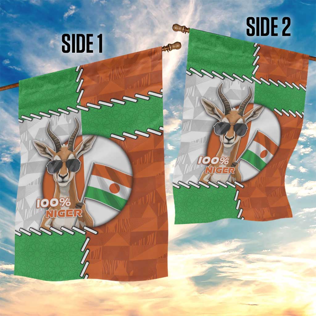 Niger Garden Flag Dama Gazelle Waving Flag Funny Style