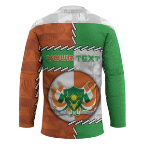 Personalized Niger Hockey Jersey Dama Gazelle Waving Flag Funny Style
