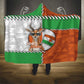 Niger Hooded Blanket Dama Gazelle Waving Flag Funny Style