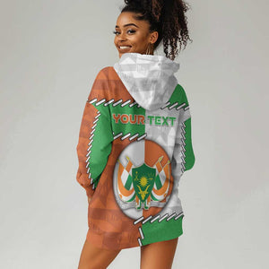 Personalized Niger Hoodie Dress Dama Gazelle Waving Flag Funny Style