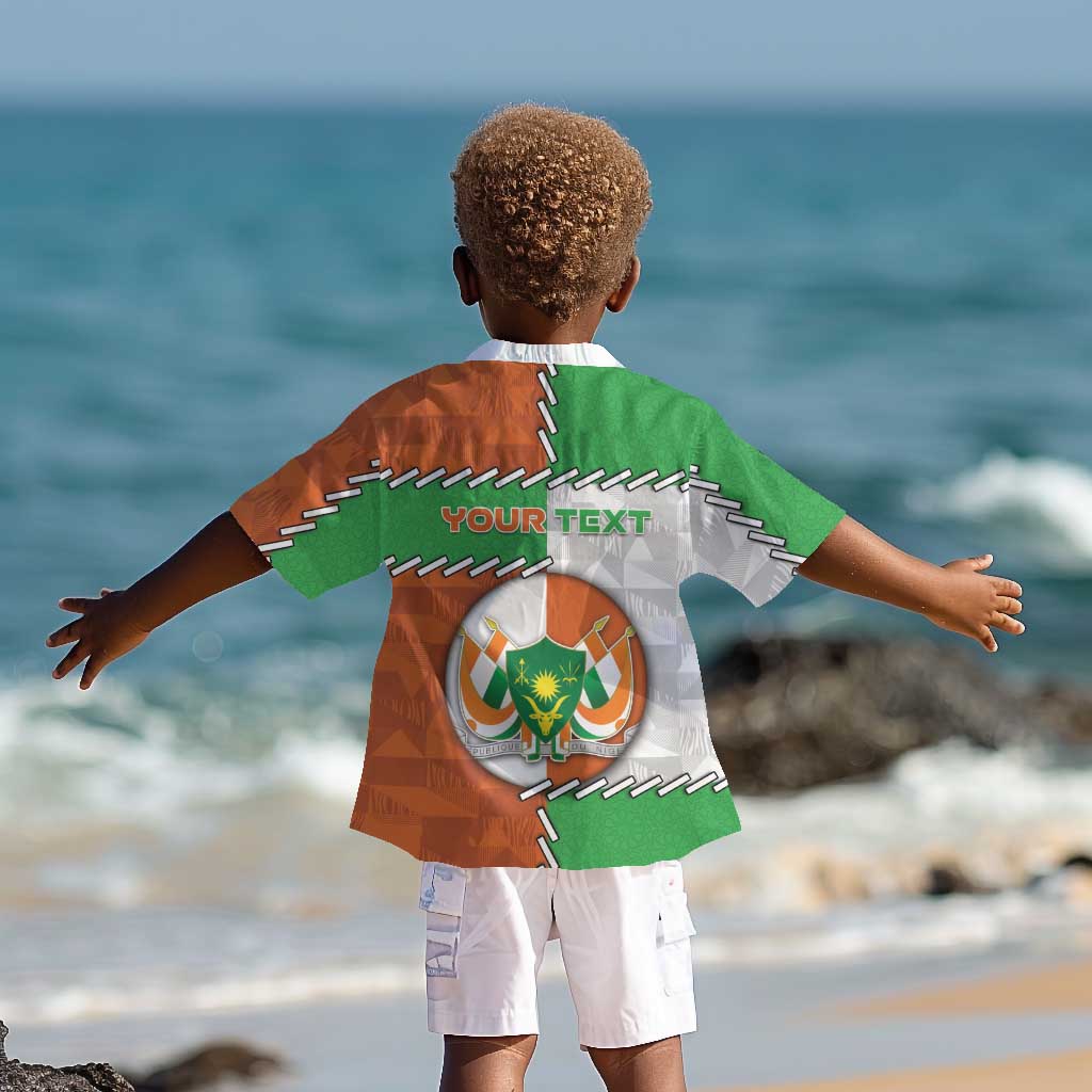 Personalized Niger Kid Hawaiian Shirt Dama Gazelle Waving Flag Funny Style