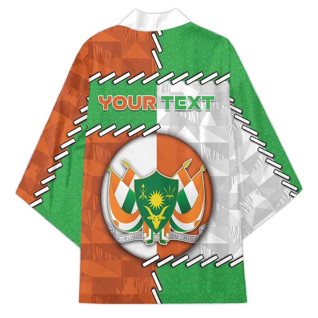 Personalized Niger Kimono Dama Gazelle Waving Flag Funny Style