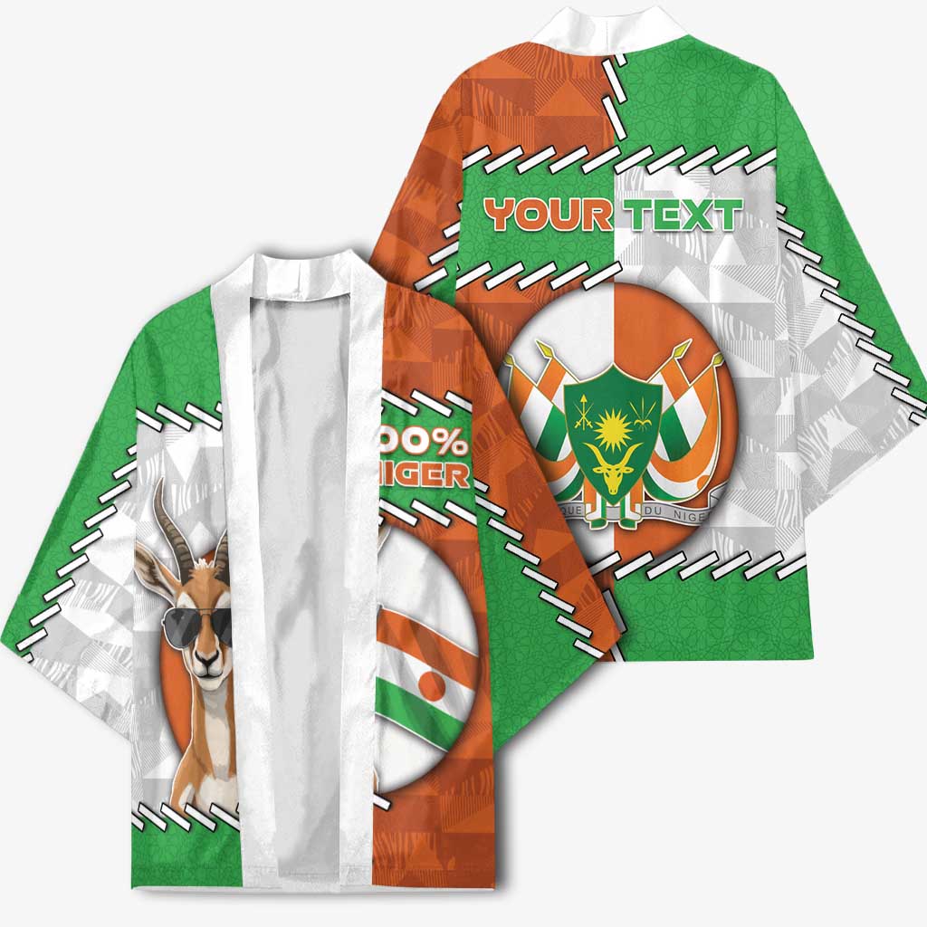 Personalized Niger Kimono Dama Gazelle Waving Flag Funny Style