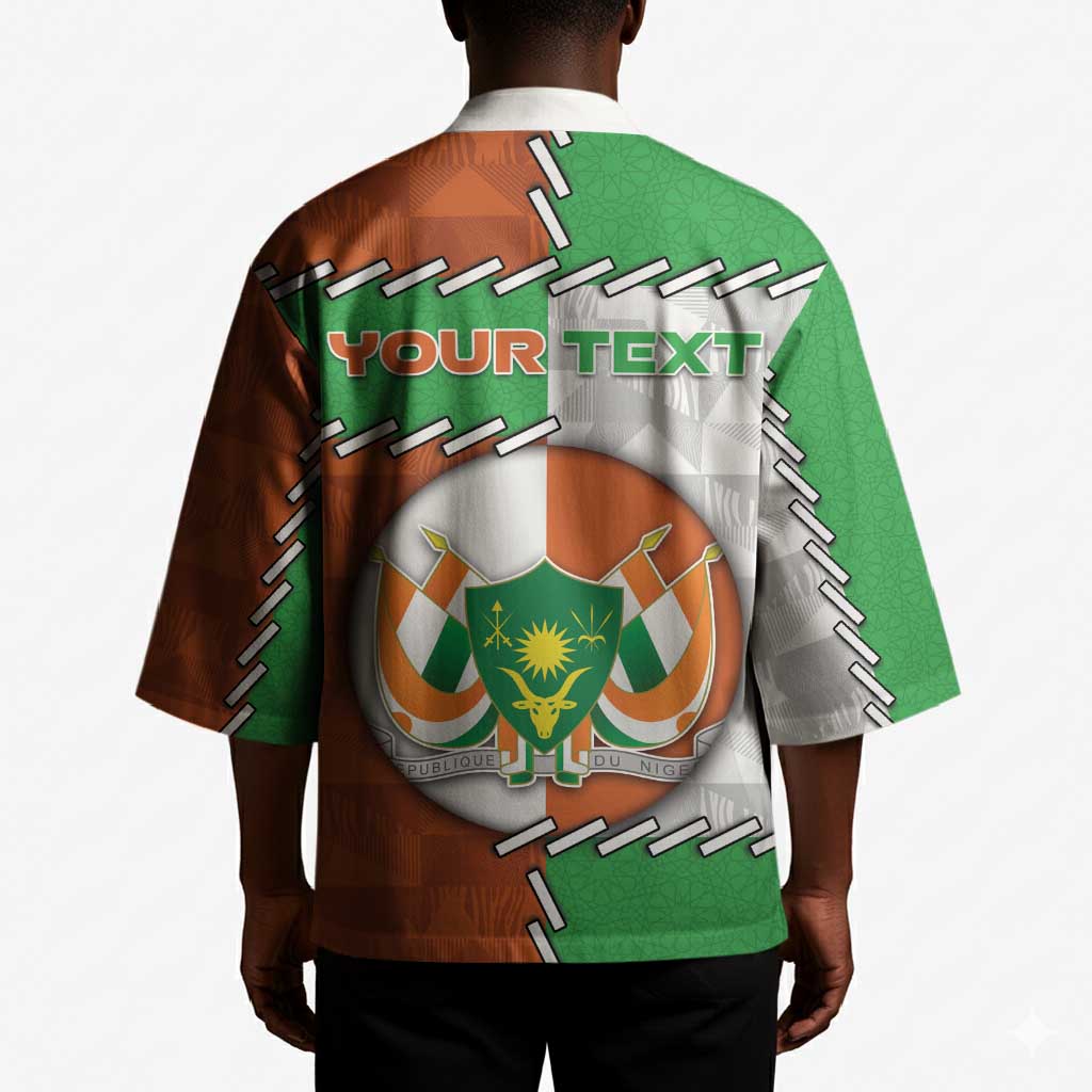 Personalized Niger Kimono Dama Gazelle Waving Flag Funny Style