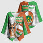 Personalized Niger Kimono Sleeve Blouse Dama Gazelle Waving Flag Funny Style