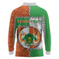 Personalized Niger Long Sleeve Polo Shirt Dama Gazelle Waving Flag Funny Style