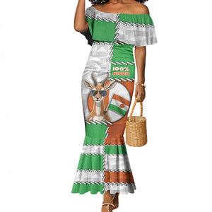 Personalized Niger Mermaid Dress Dama Gazelle Waving Flag Funny Style