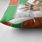 Niger Pillow Cover Dama Gazelle Waving Flag Funny Style