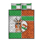 Niger Quilt Bed Set Dama Gazelle Waving Flag Funny Style