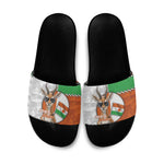 Niger Slide Sandals Dama Gazelle Waving Flag Funny Style