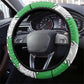 Niger Steering Wheel Cover Dama Gazelle Waving Flag Funny Style