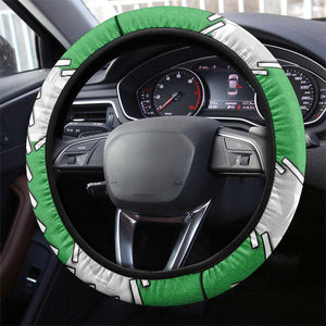 Niger Steering Wheel Cover Dama Gazelle Waving Flag Funny Style