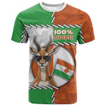 Personalized Niger T shirt Dama Gazelle Waving Flag Funny Style