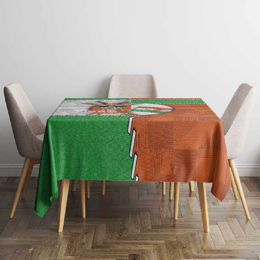Niger Tablecloth Dama Gazelle Waving Flag Funny Style