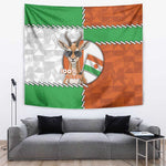Niger Tapestry Dama Gazelle Waving Flag Funny Style