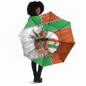 Niger Umbrella Dama Gazelle Waving Flag Funny Style