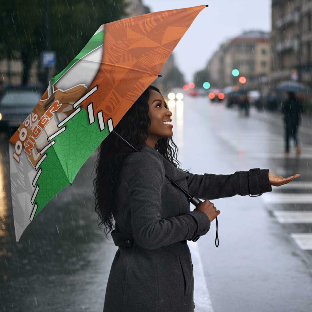 Niger Umbrella Dama Gazelle Waving Flag Funny Style