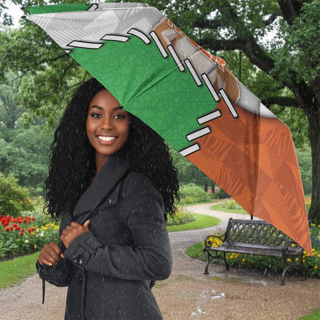 Niger Umbrella Dama Gazelle Waving Flag Funny Style