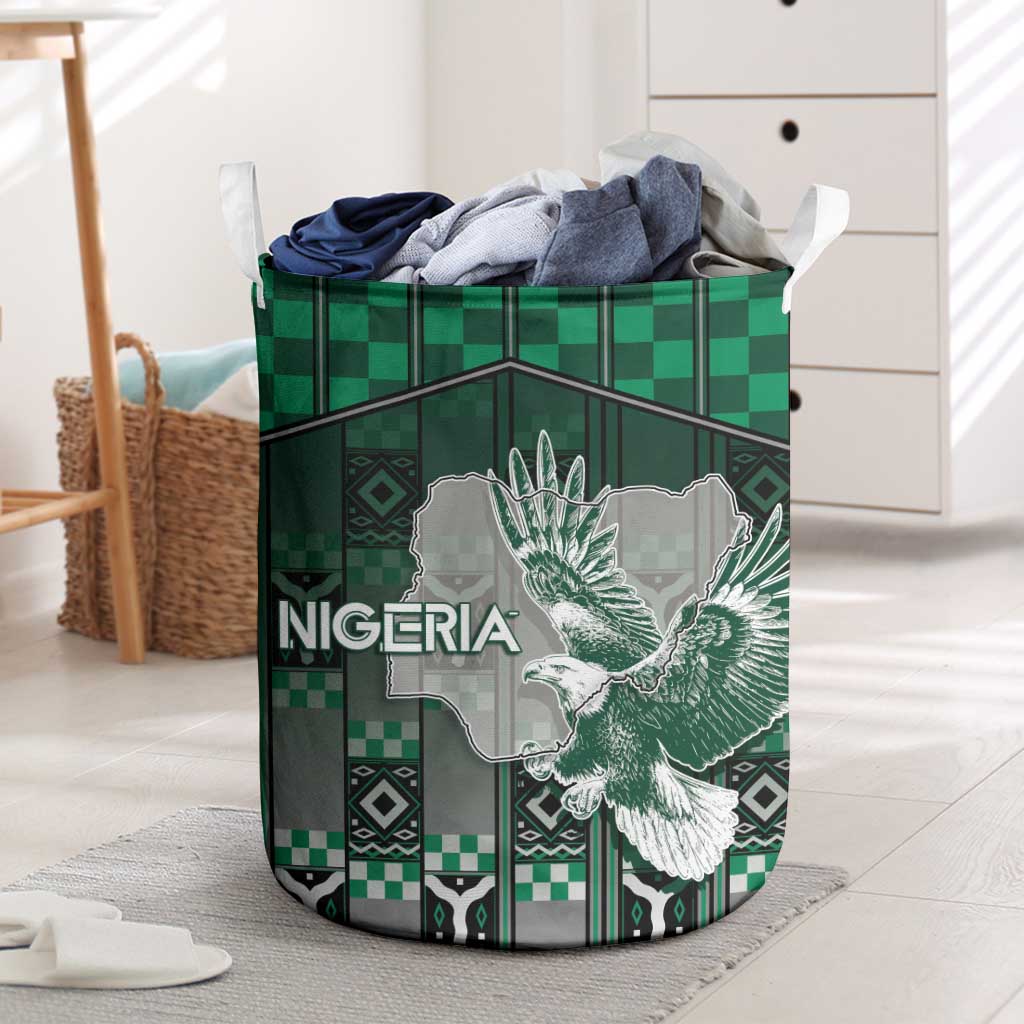 Nigeria Laundry Basket Eagle With Tribal Patterns