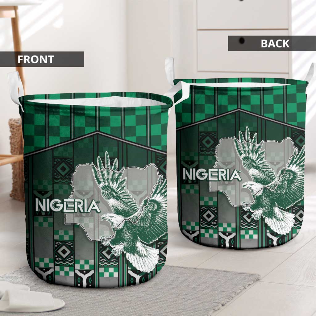 Nigeria Laundry Basket Eagle With Tribal Patterns