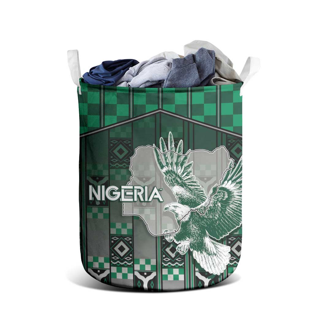 Nigeria Laundry Basket Eagle With Tribal Patterns