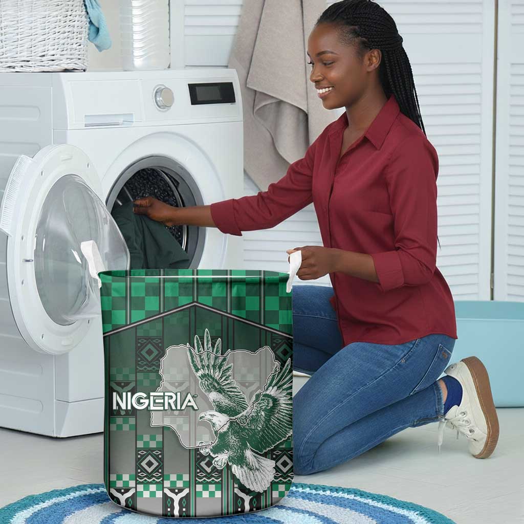 Nigeria Laundry Basket Eagle With Tribal Patterns