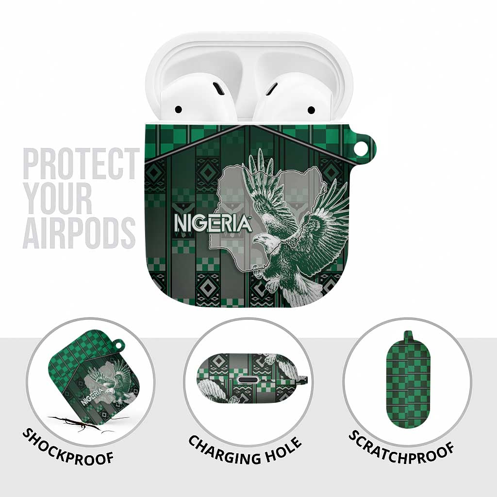 Nigeria AirPods Case Eagle With Tribal Patterns