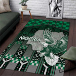 Nigeria Area Rug Eagle With Tribal Patterns
