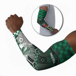 Personalized Nigeria Arm Sleeves Eagle With Tribal Patterns