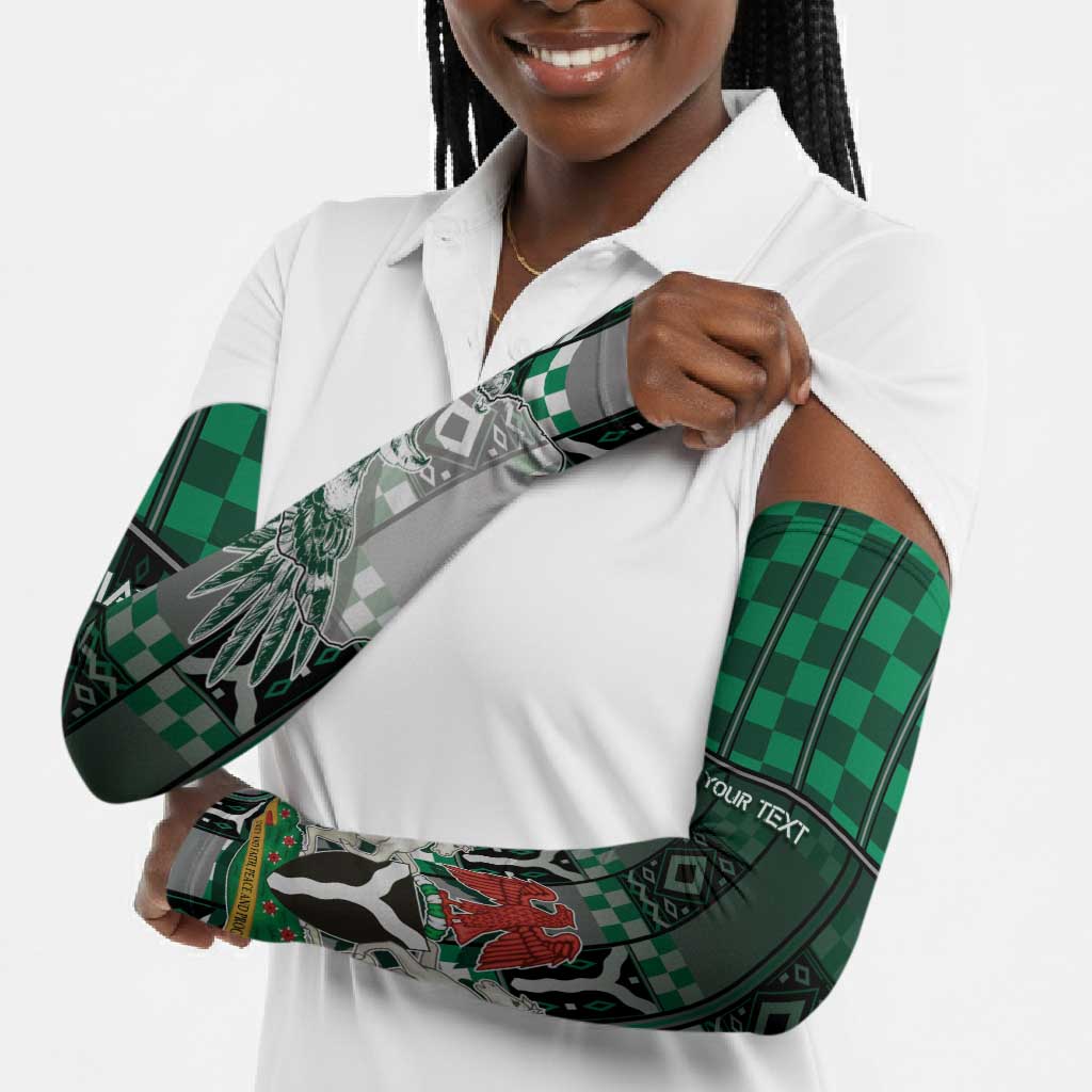 Personalized Nigeria Arm Sleeves Eagle With Tribal Patterns