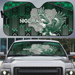 Nigeria Auto Sun Shade Eagle With Tribal Patterns