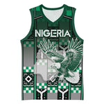 Personalized Nigeria Basketball Jersey Eagle With Tribal Patterns