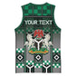 Personalized Nigeria Basketball Jersey Eagle With Tribal Patterns
