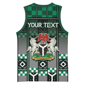 Personalized Nigeria Basketball Jersey Eagle With Tribal Patterns