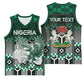 Personalized Nigeria Basketball Jersey Eagle With Tribal Patterns