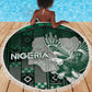 Nigeria Beach Blanket Eagle With Tribal Patterns