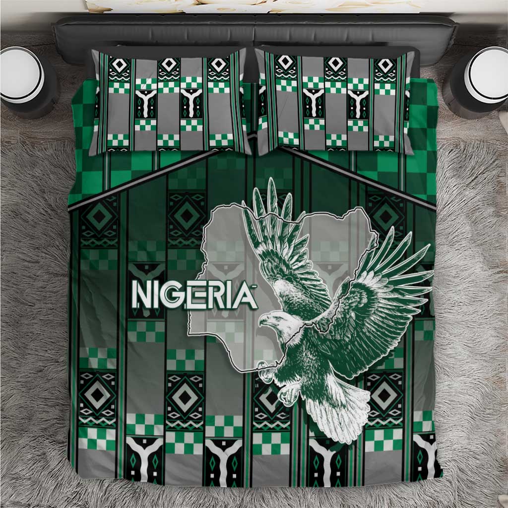 Nigeria Bedding Set Eagle With Tribal Patterns